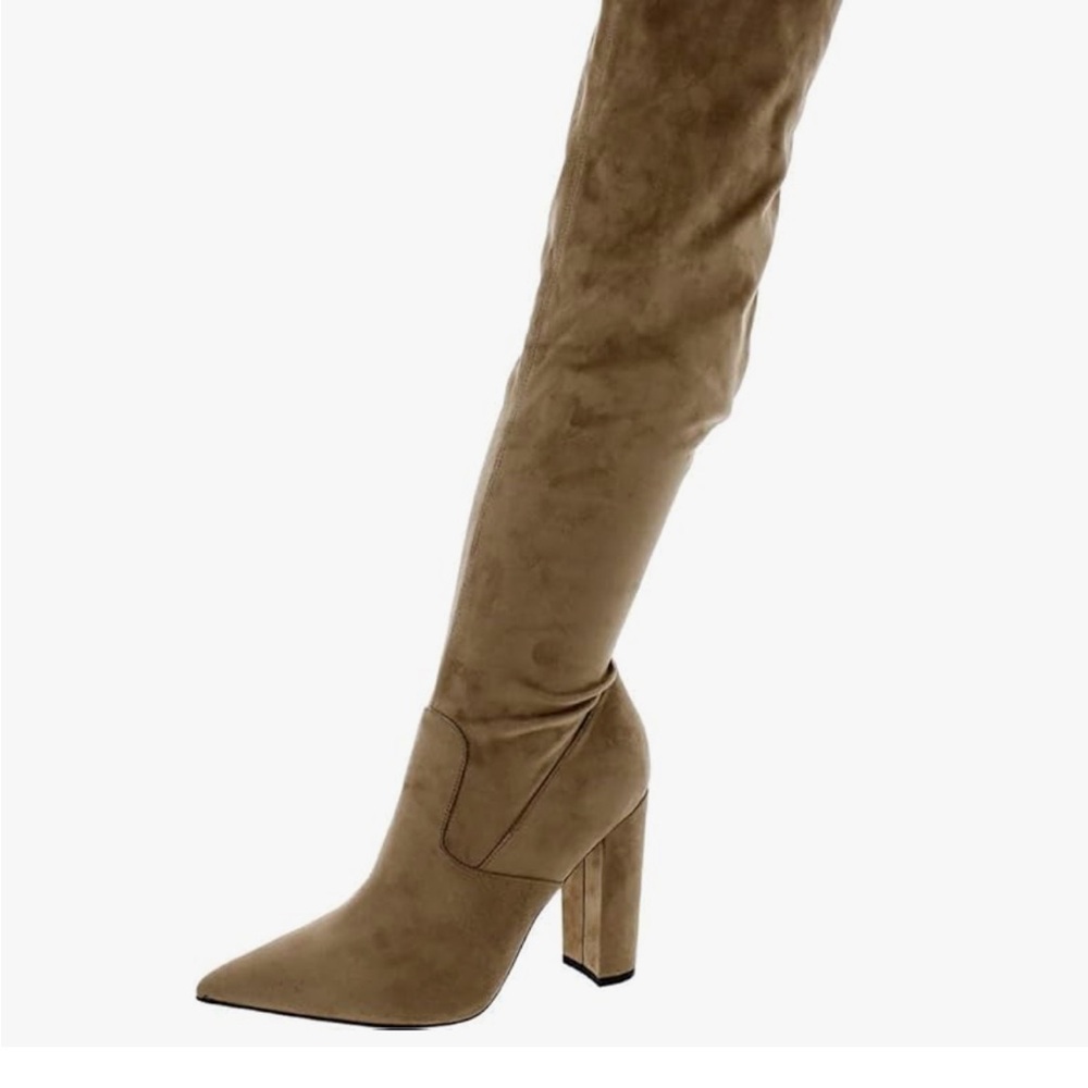 Guess Beige Over the Knee Boots